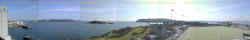 A panoramic view of Plymouth Sound